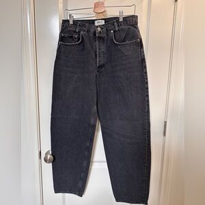 Agolde Tapered Baggy Jean faded black
